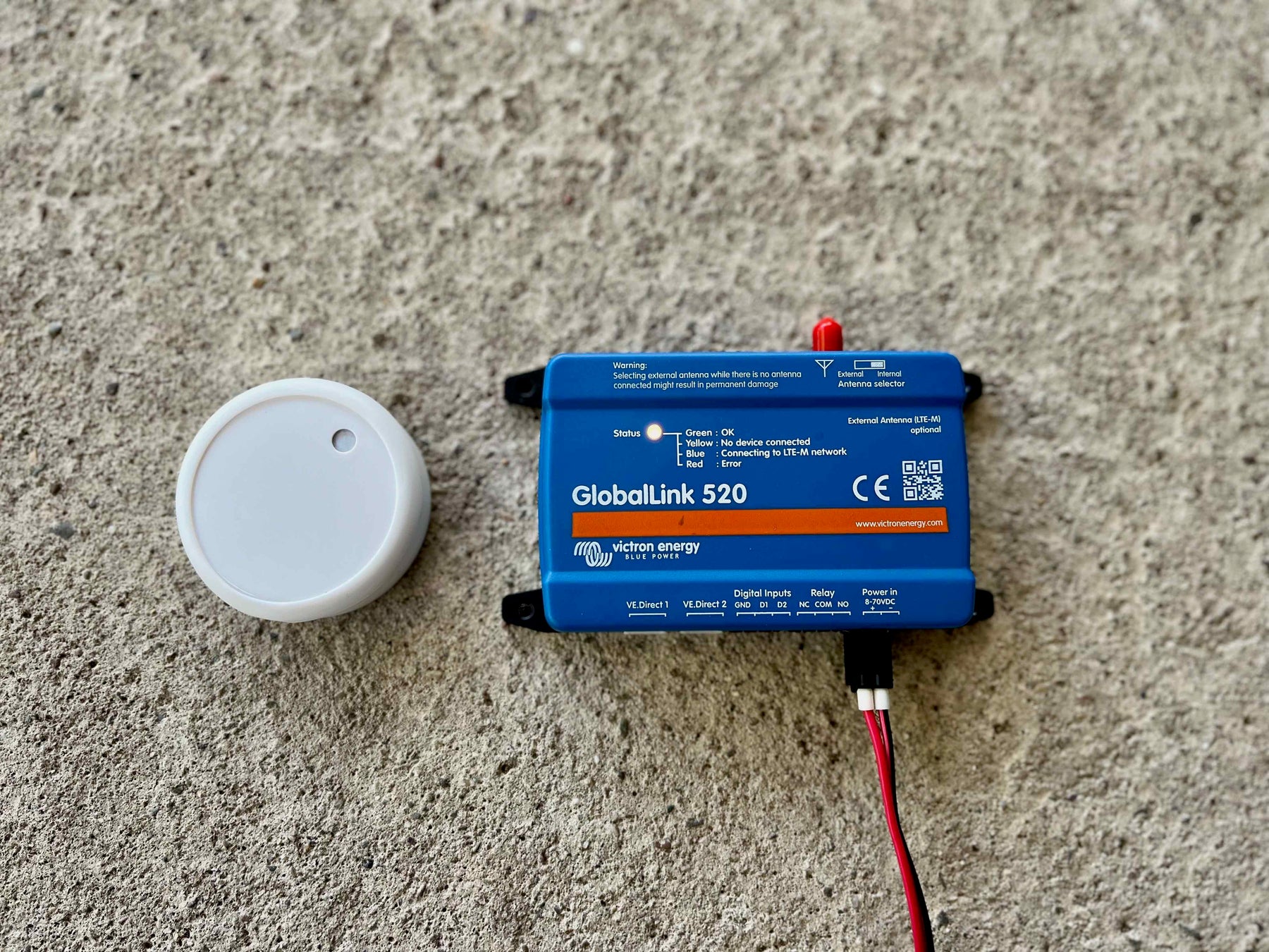Victron Energy GlobalLink 520 integration with Ruuvi Sensors