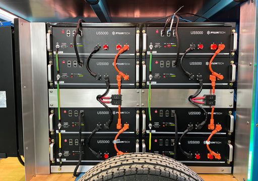 PowerTrip hybrid generator with Pylontech US5000 LiFePO4 batteries