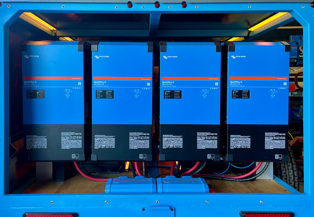 PowerTrip hybrid generator with Victron Energy MultiPlus II inverter/chargers
