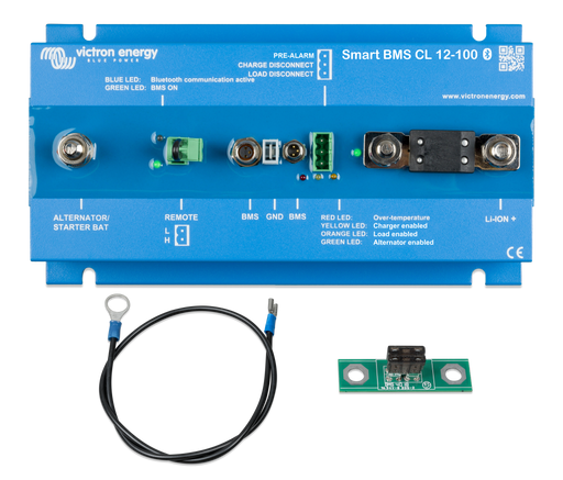 Photo of BMS110022000_Smart BMS CL 12-100 (top) with accessories