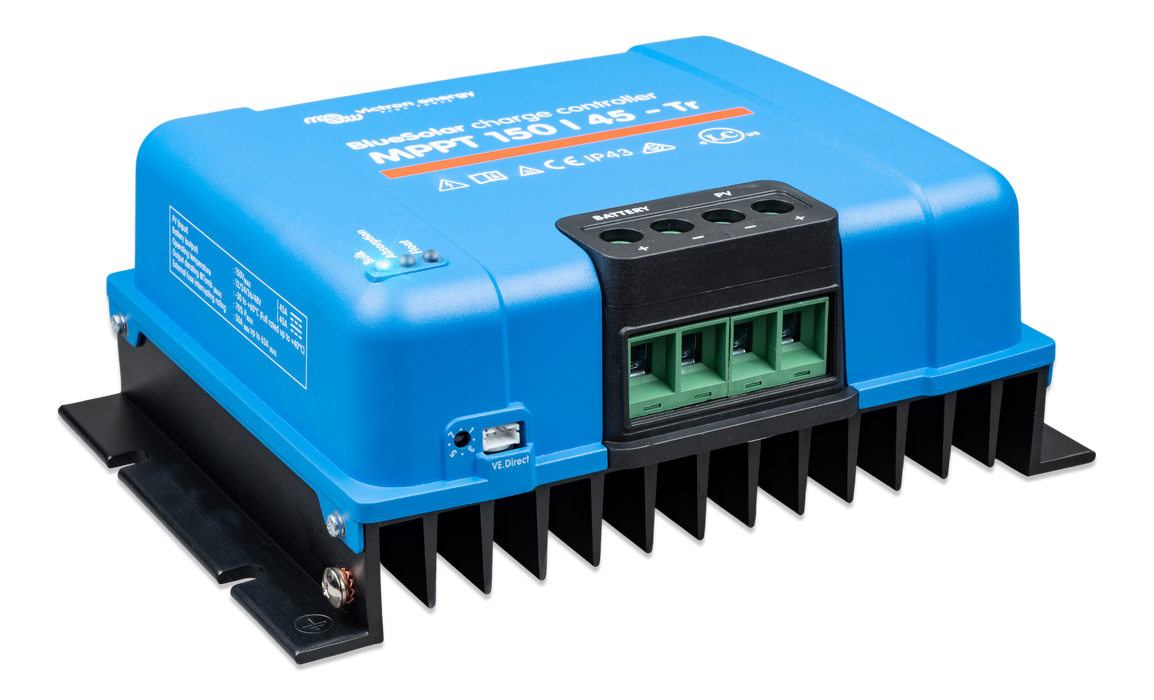 BlueSolar MPPT charge controller 150/45-Tr (right))