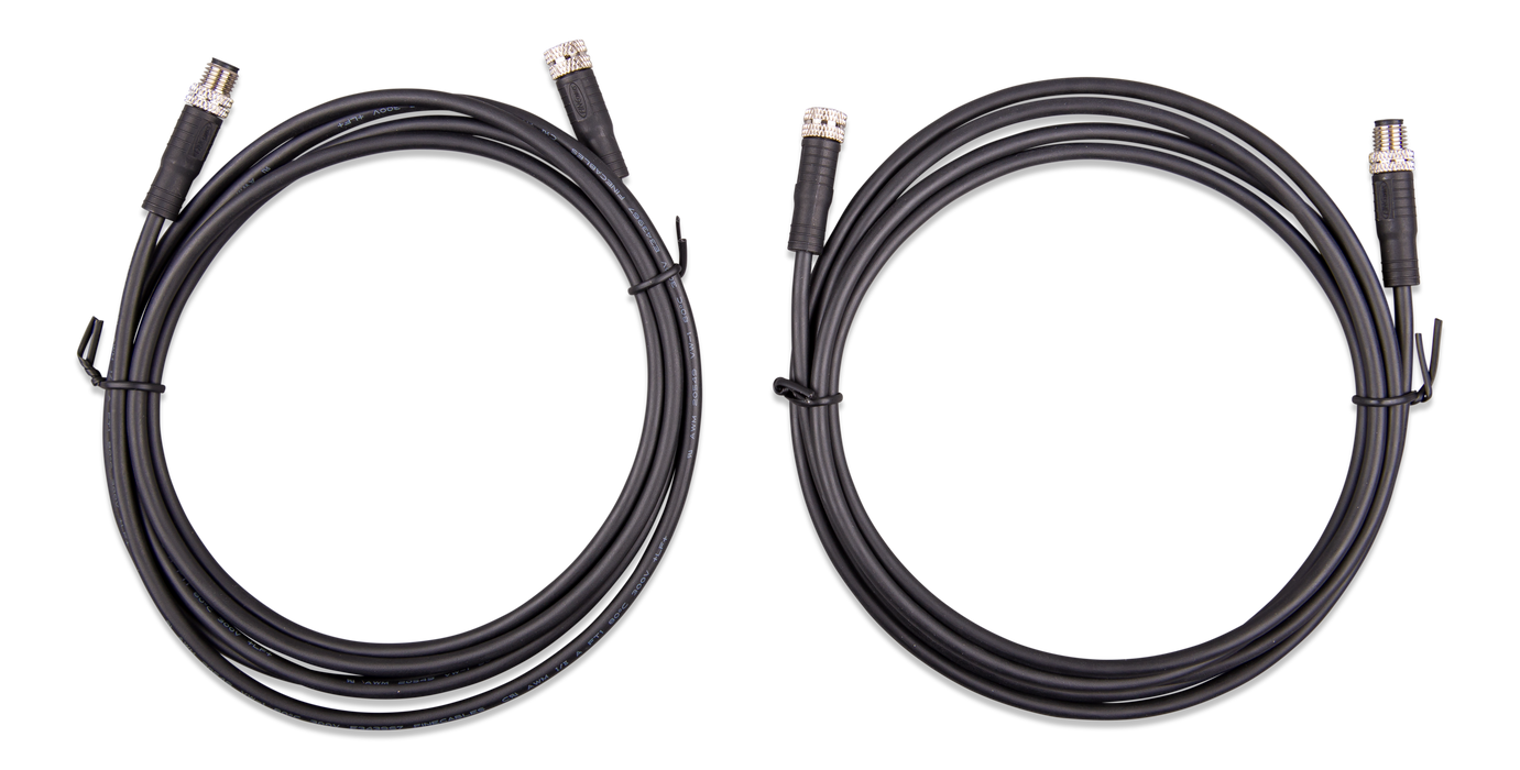 Photo of M8 circular connector MaleFemale 3 pole cable 2m (both cables)