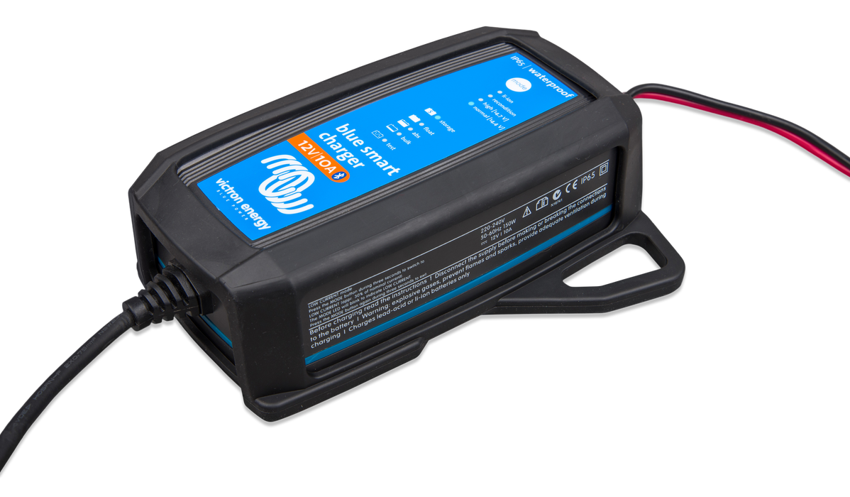 Photo of Rubber bumper for Blue Smart IP65 Charger 12 10, 12 15, 24 8_with charger (side)