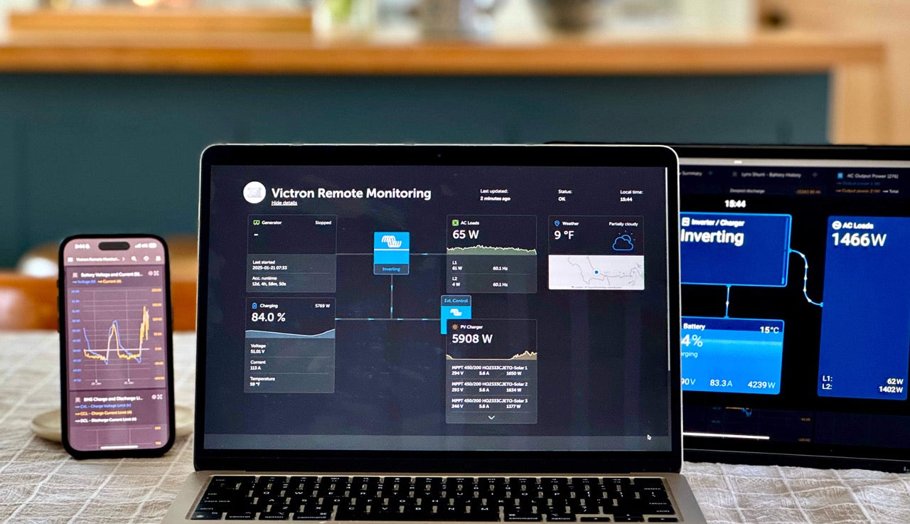 Remote Monitoring Capabilities of Victron-Pylontech Power Systems