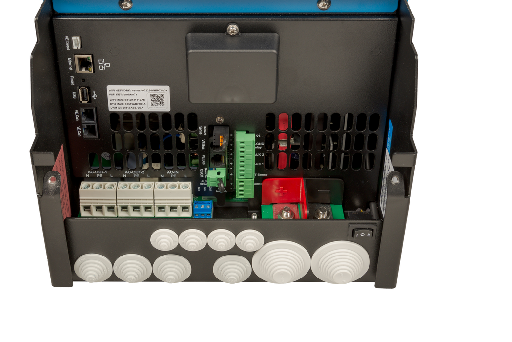 Photo of Easysolar-II-GX 48V 3000VA (connections)