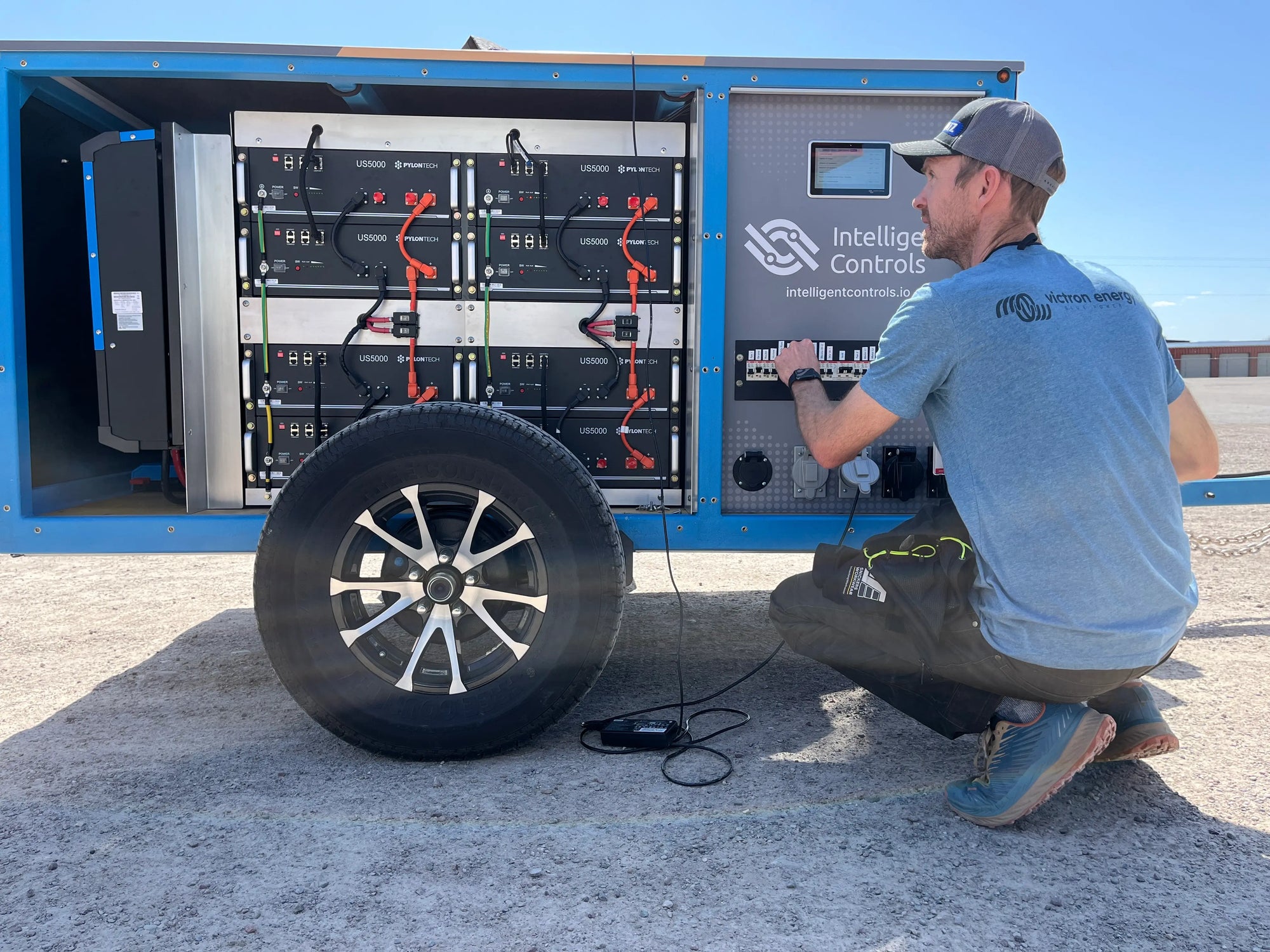 Intelligent Controls Hybrid Generator Demonstration Trailer