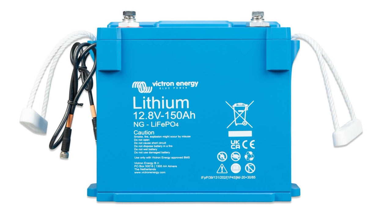 Victron Energy LiFePO4 Battery 12.8V 150Ah NG (front-angle)