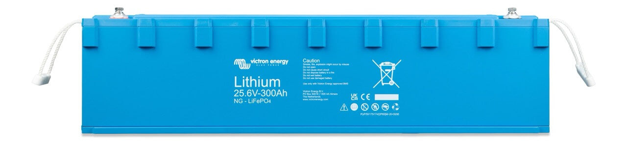 Victron Energy LiFePO4 Battery 25.6V 300Ah NG (front-angle)