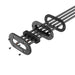 Scanstrut DS-LP-MULTI-BLK low profile cable seal