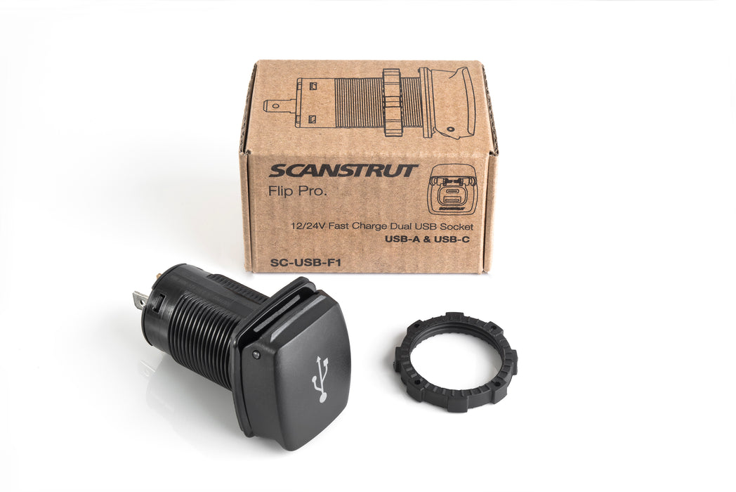 Scanstrut Flip Pro Dual USB Socket Charger