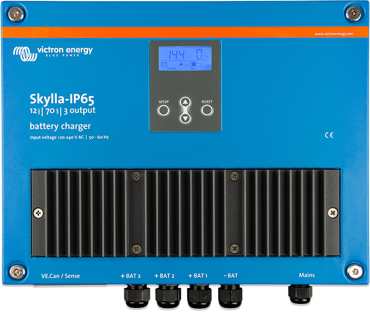 Skylla-IP65 12 volt 70 amp 3 output